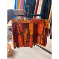 Barefoot in paradise orange Hawaiian shorts mend