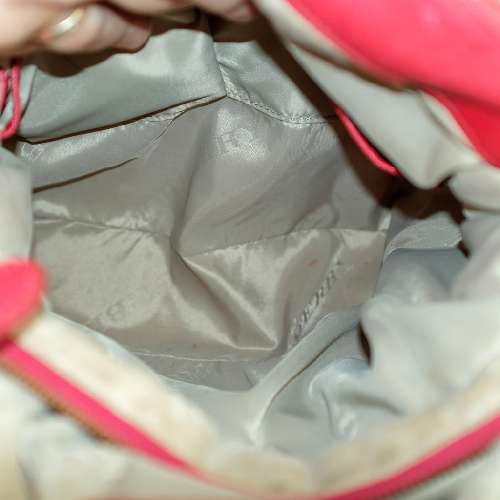 Burberry Red Leather Hobo - Gold Hardware, Crossbody, Made in Italy