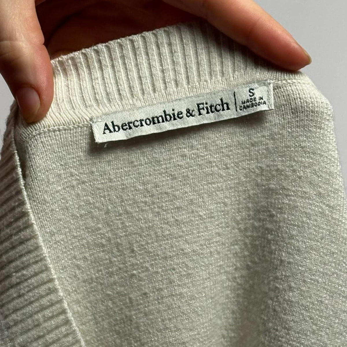 Vintage Abercrombie Striped Sweater | Black & White | Cotton Blend | S