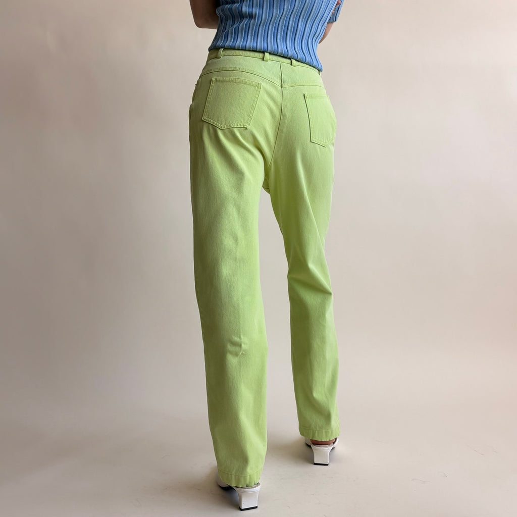 St. John Sport Essentials Lime Green Pants - Size 4