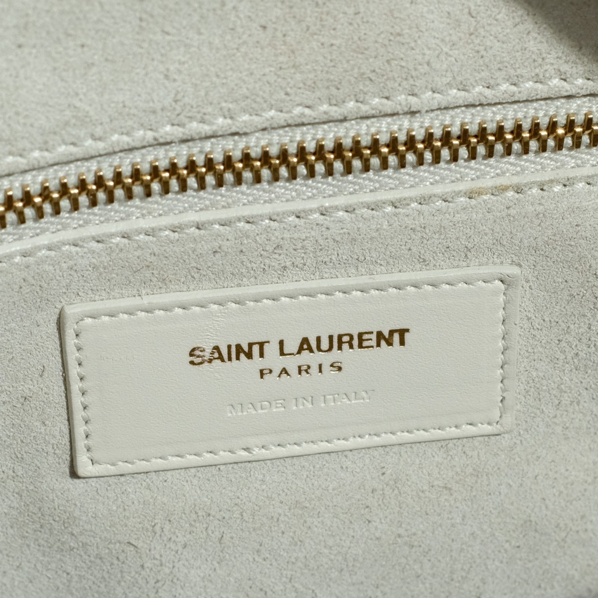 Saint Laurent (YSL) Classic Duffle 6 – White Calf Leather Handbag