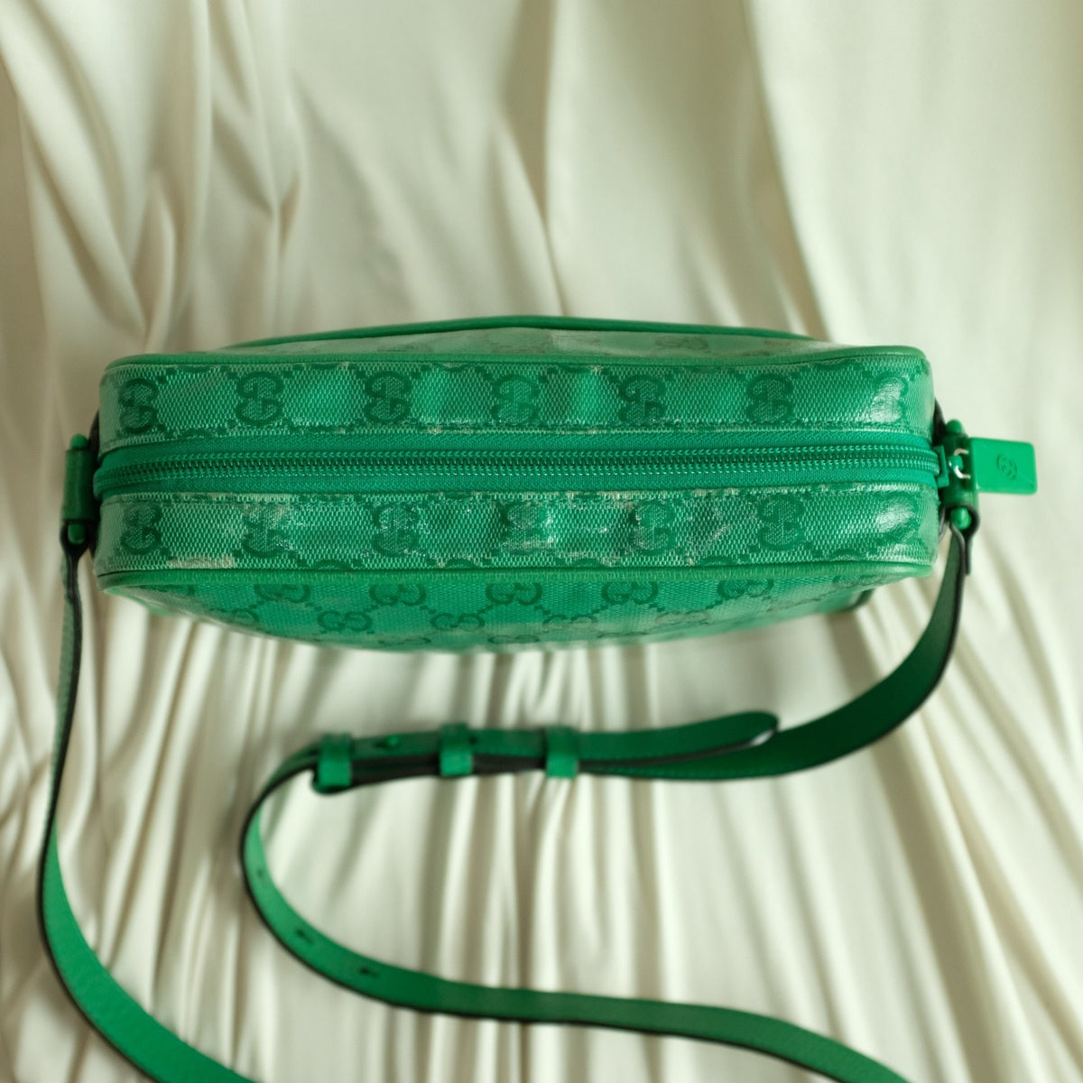Gucci GG Crystal Mini Crossbody - Green Canvas