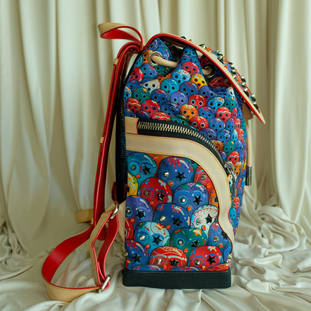 Christian Louboutin Explorafunk Backpack Day of The Dead Print, Limited Edition