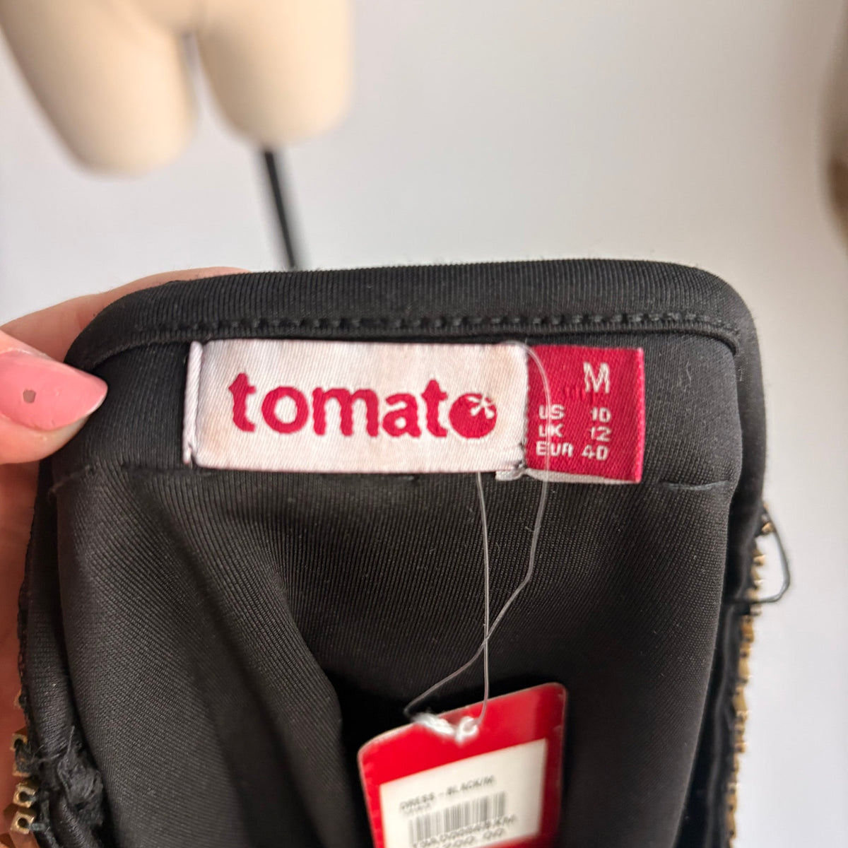 Tomato Black Beaded Shift Dress - NWT