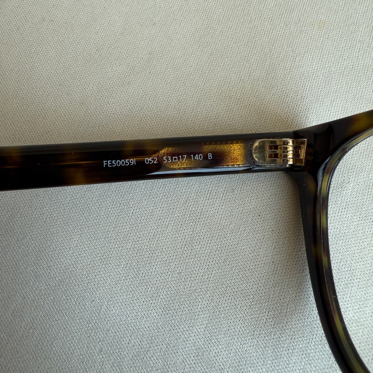 Fendi FE50059I Eyeglasses - Dark Havana Tortoiseshell, Made in Italy