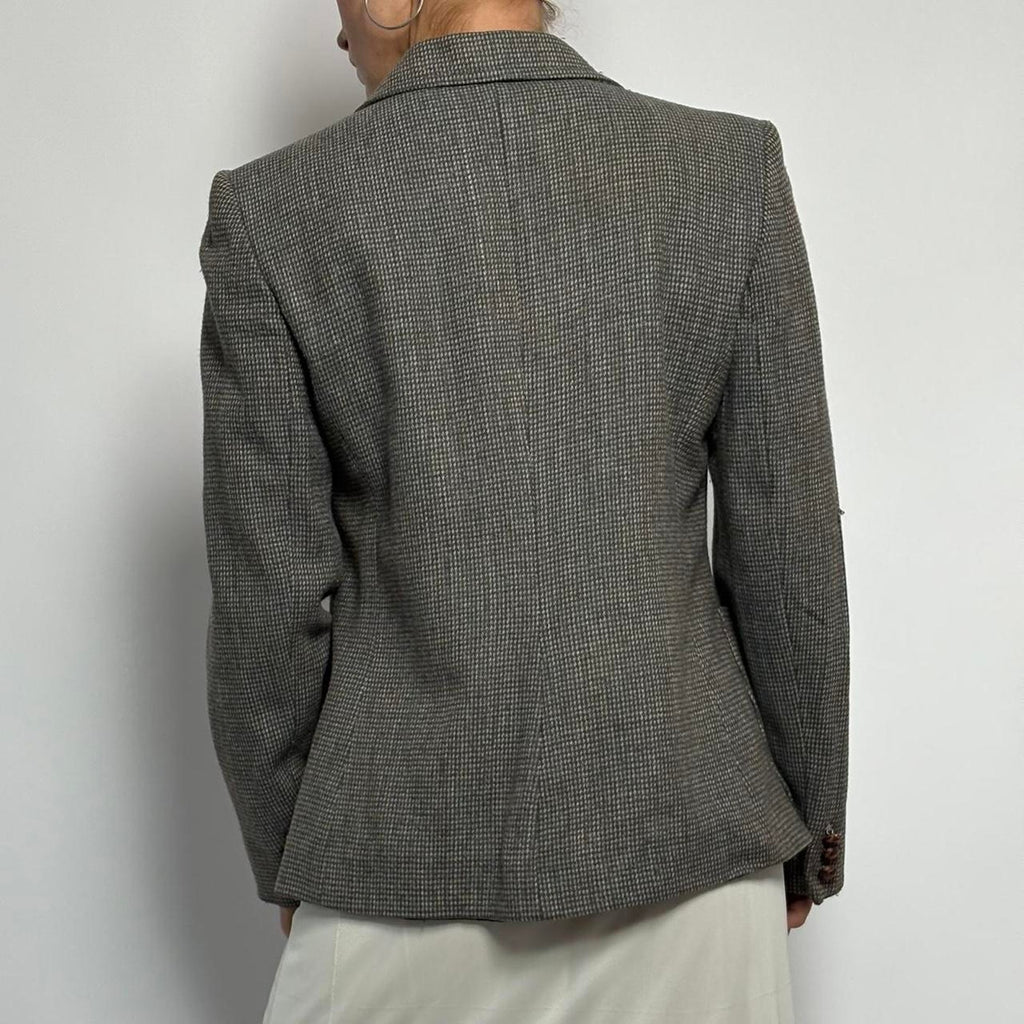 Vintage Wool Blend Grey Blazer - PBD International Div. of Peabody House