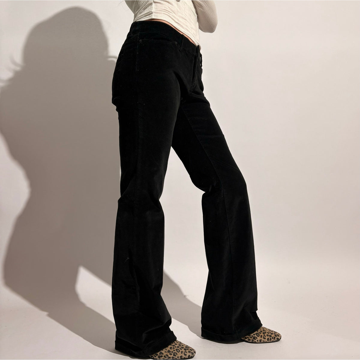 Banana Republic Black Velvet Bootcut Pants - NWT, Size 0