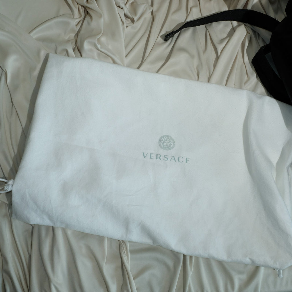 Versace Allover Neo Nylon Backpack Black NWT