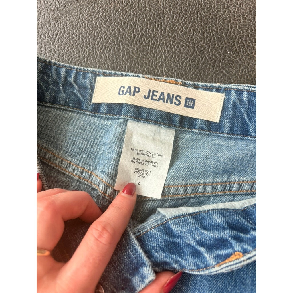 Gap 100% Cotton Denim Skirt - Knee Length - Size 0