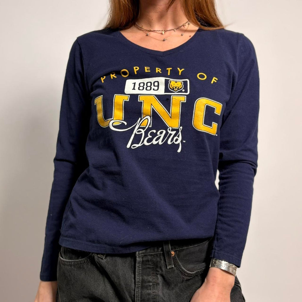 Russell UNC Bears Graphic Tee - Navy, Size Small