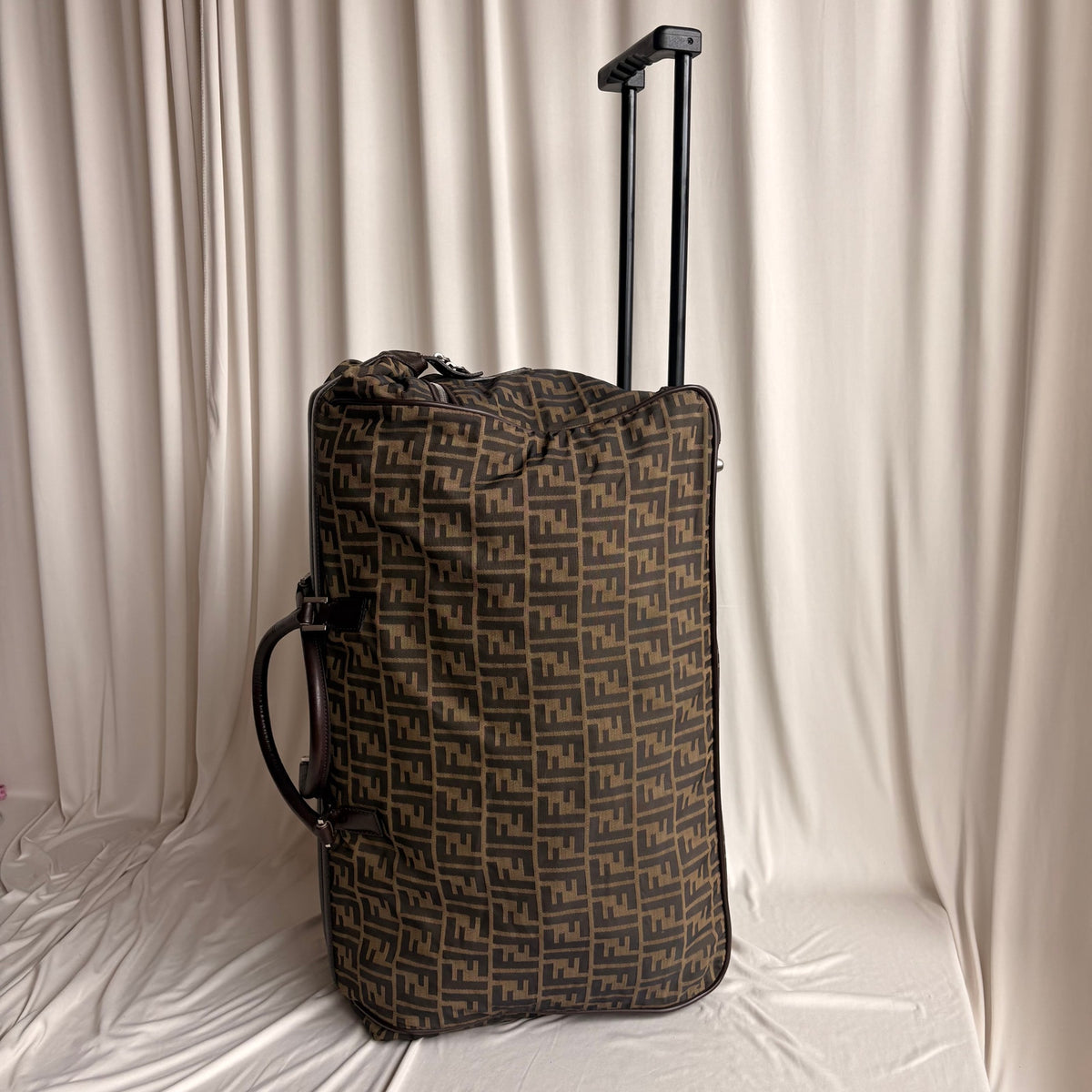 Vintage Fendi Zucca Rolling Duffel Bag / Trolley Case - 1999 Collection