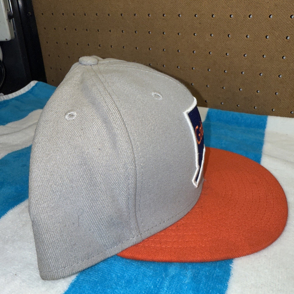 Gator Life New Era 59Fifty size 8 gray blue orange