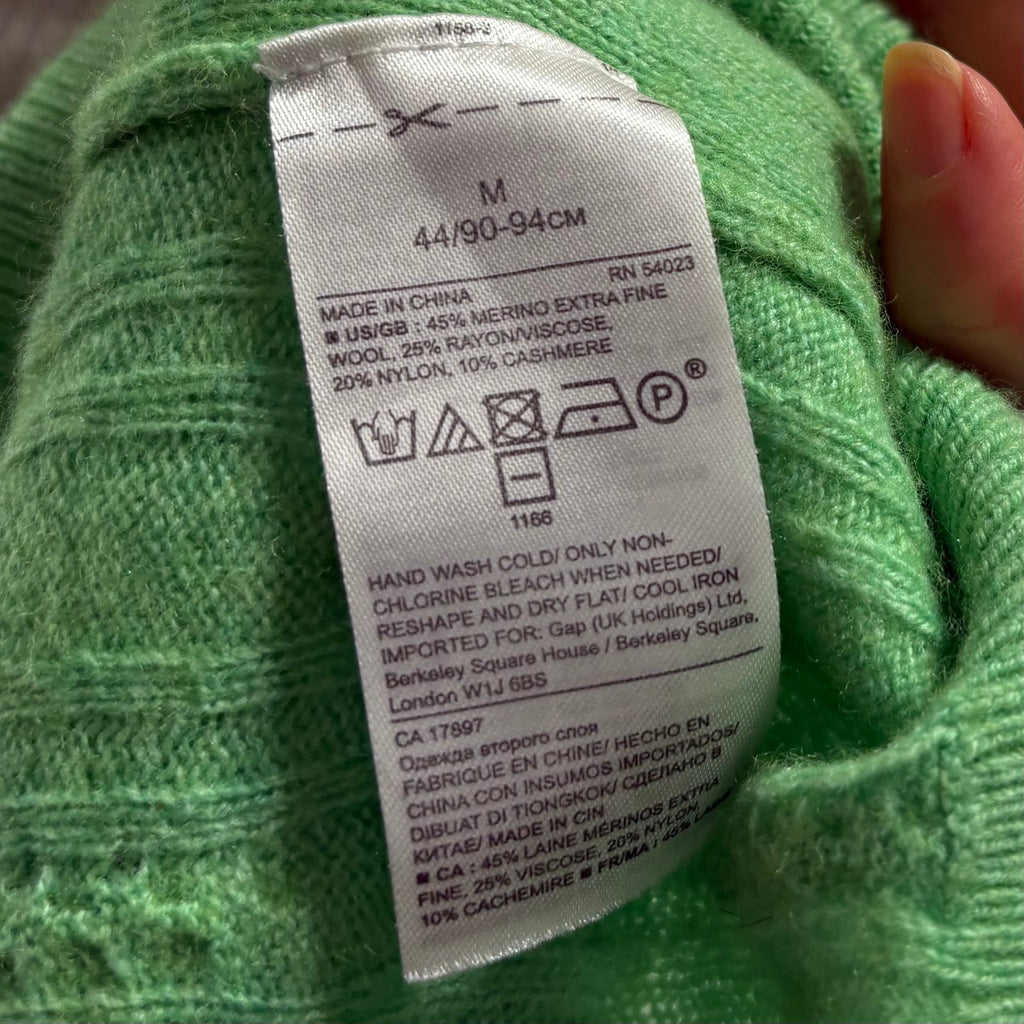 Banana Republic Filicci Lime Green Sweater - Size Medium