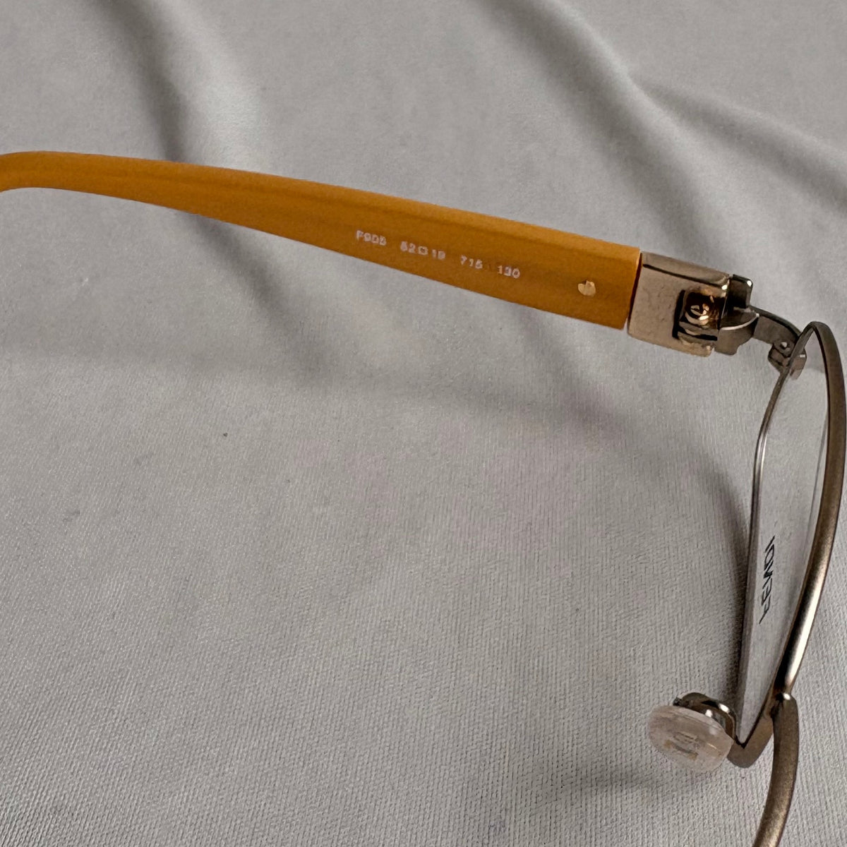 Authentic Fendi 905 715 Yellow Eyeglasses - 52-19-130