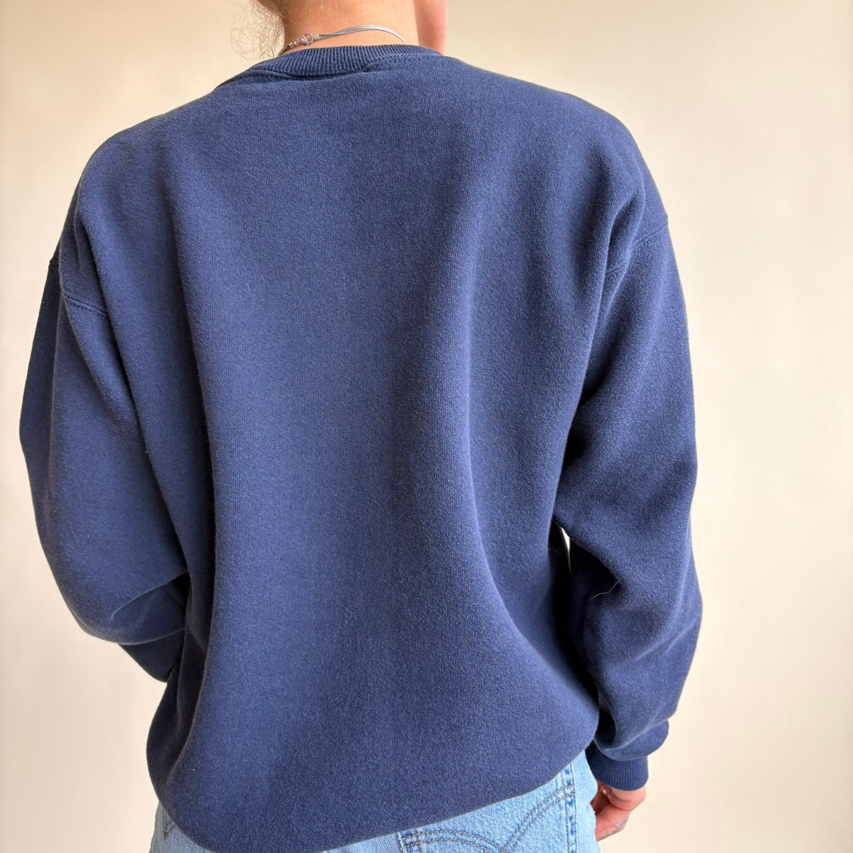 Lee Heavyweight Navy Blue Newport Sweatshirt - Size Medium
