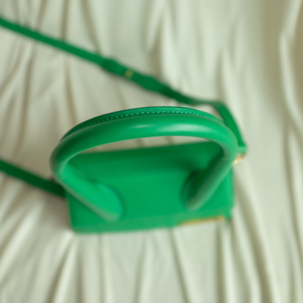 Jacquemus Le Chiquito  - Green Calfskin Leather, Gold Hardware