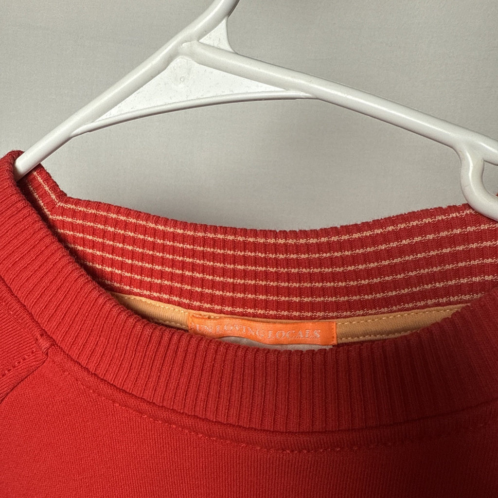 Scotch & Soda Sweater Mens Small Sweatshirt Relaxed Fit Red