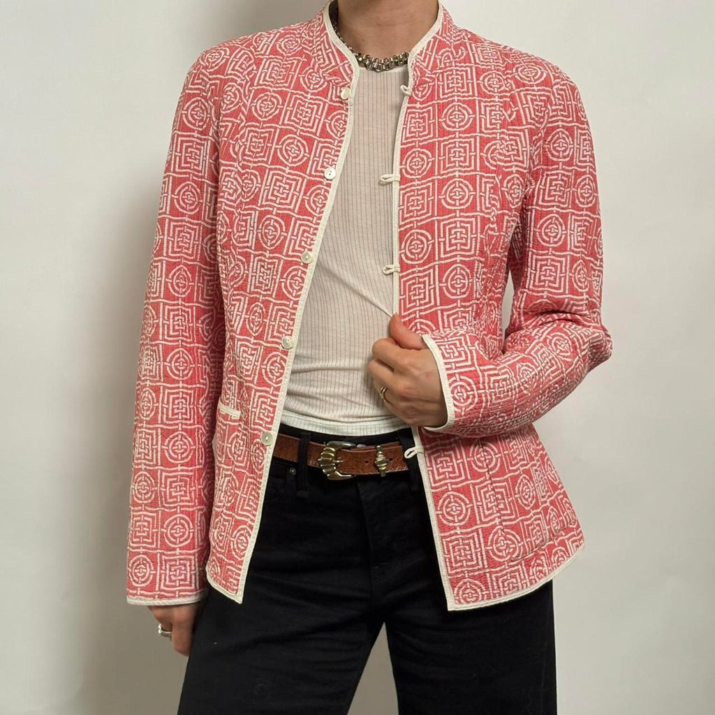 Reversible Light Blue & Pink Quilted Jacket- size small