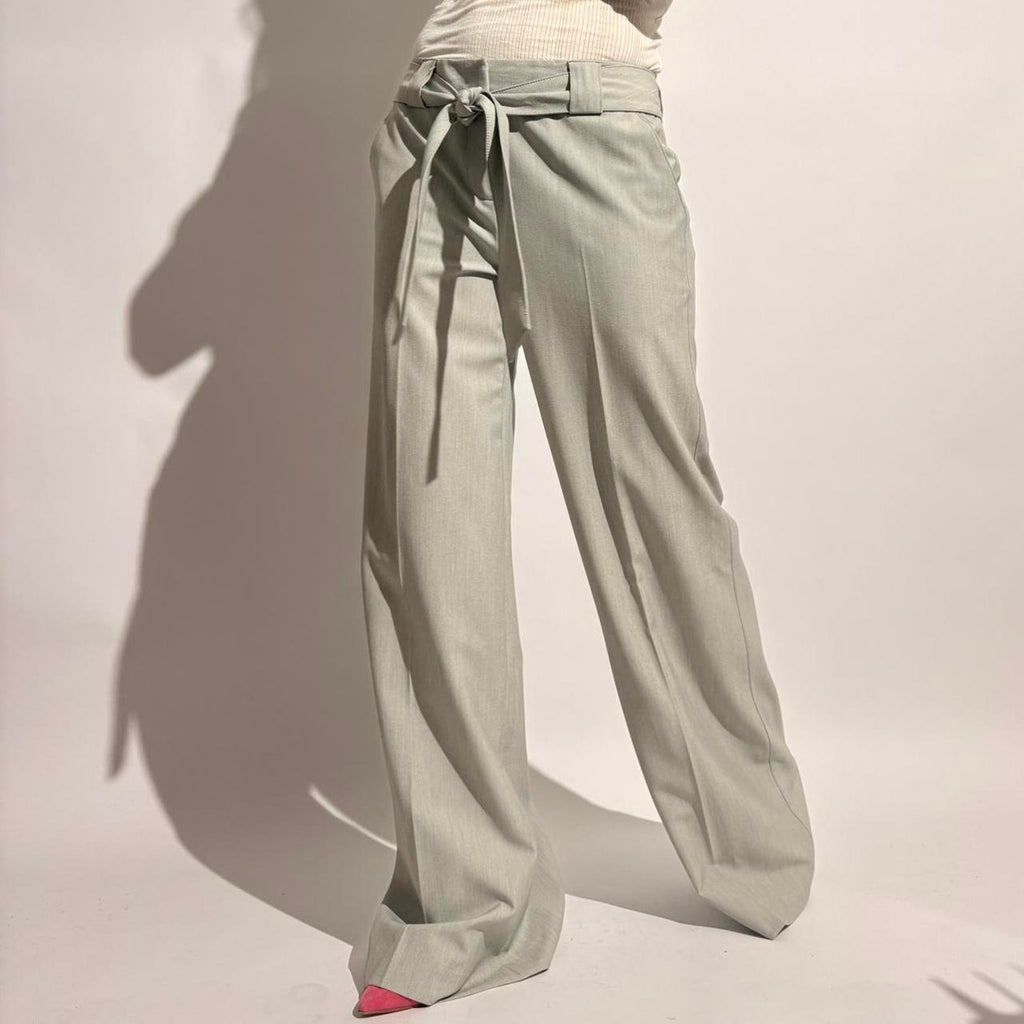 Mac & Jac Light Grey Wide Leg Trousers - NWT, Size 4
