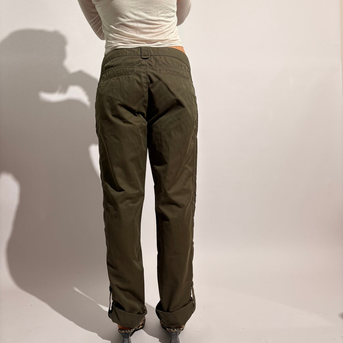 DKNY Active Forest Green Cargo Pants - Size 6