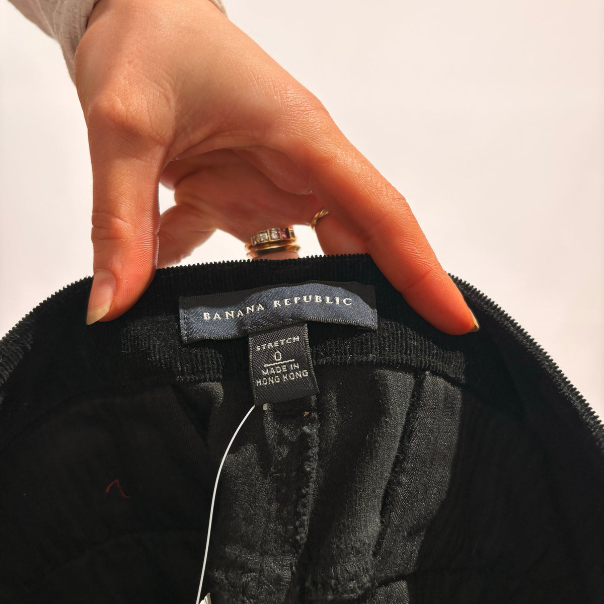Banana Republic Black Velvet Bootcut Pants - NWT, Size 0