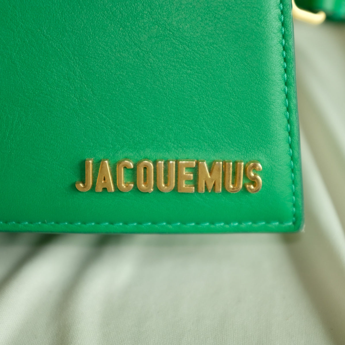 Jacquemus Le Chiquito  - Green Calfskin Leather, Gold Hardware