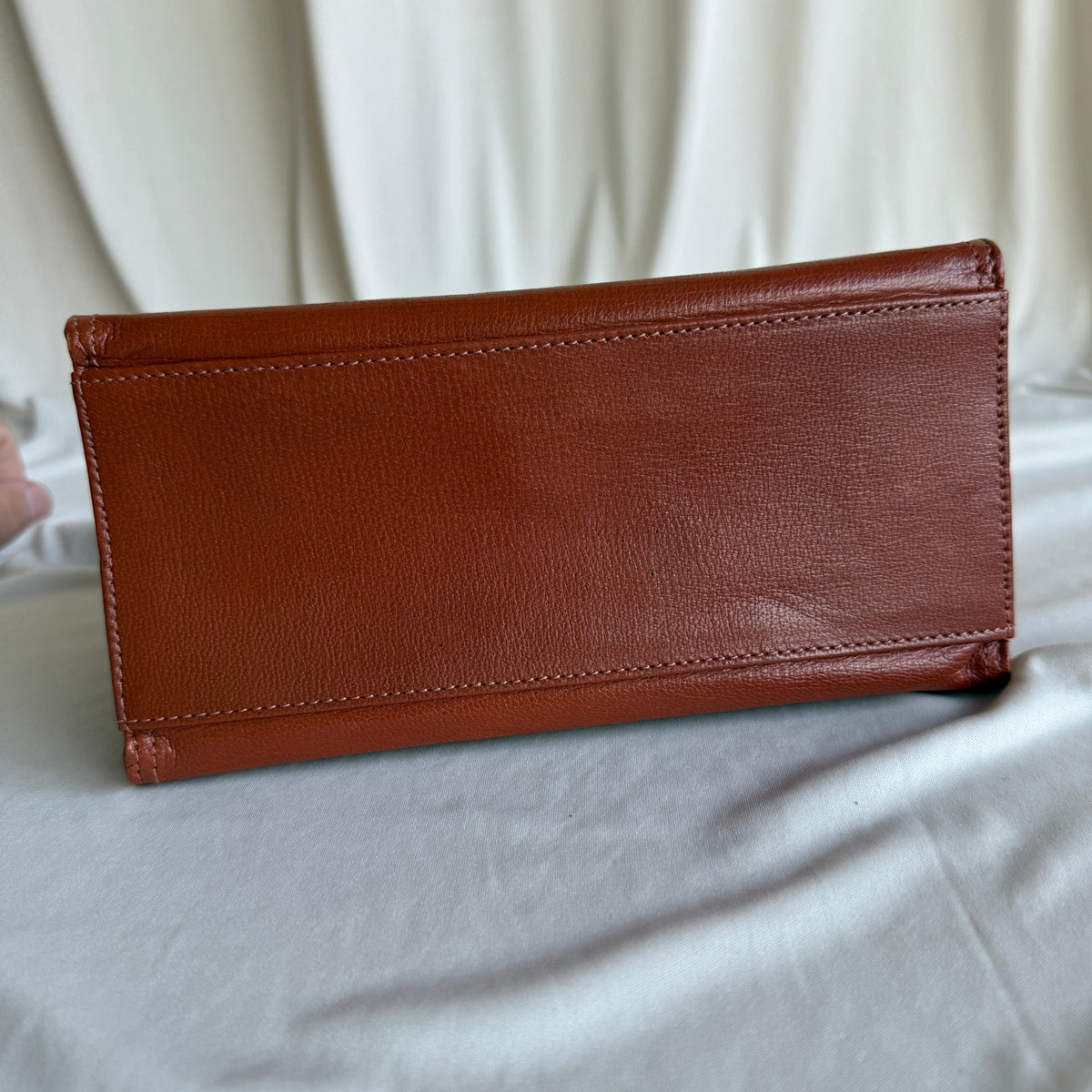 Vintage Jean Paul Gaultier Maroon Leather Top Handle Bag - Mid to Late 90s