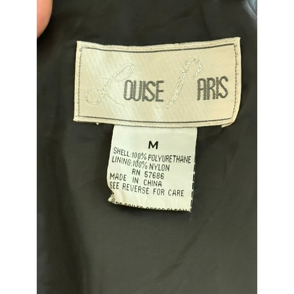 Vintage Louise Paris Black Short Trench Jacket
