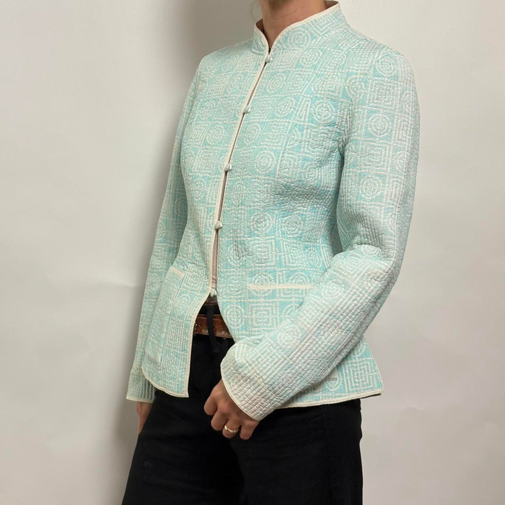 Reversible Light Blue & Pink Quilted Jacket- size small