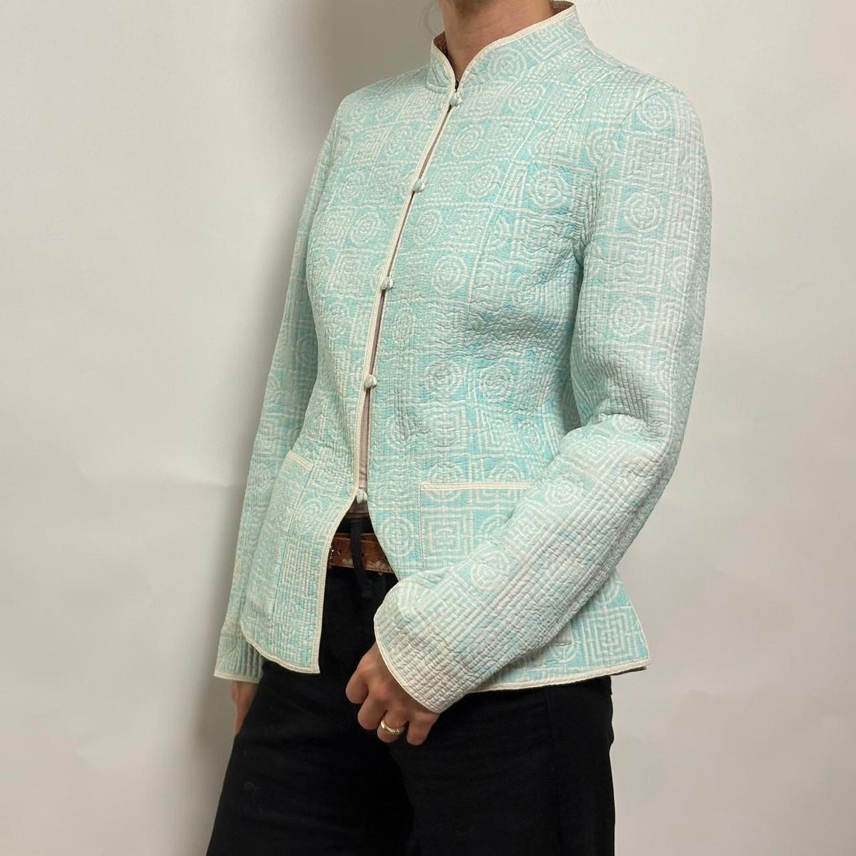 Reversible Light Blue & Pink Quilted Jacket- size small