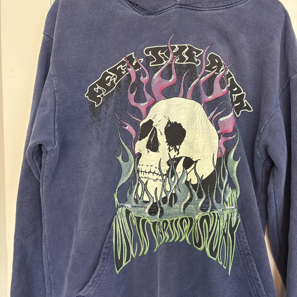Vintage Blue Diet Starts Monday Hoodie - L - "Feel The Burn"