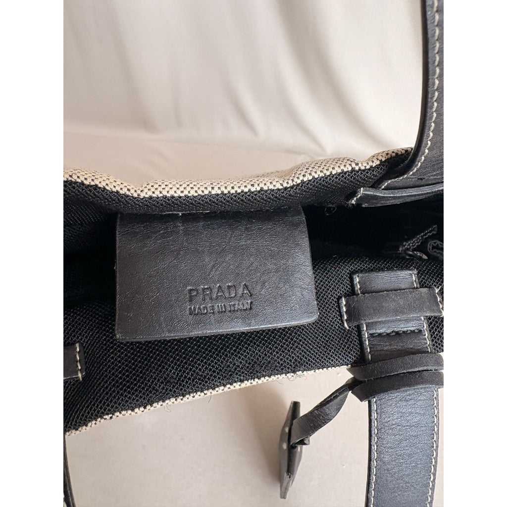 Vintage Prada Sport Grey Canapa Canvas Sport Tote