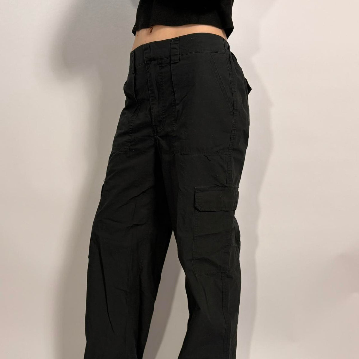 Cotton On Black Cargo Pants - Size 4