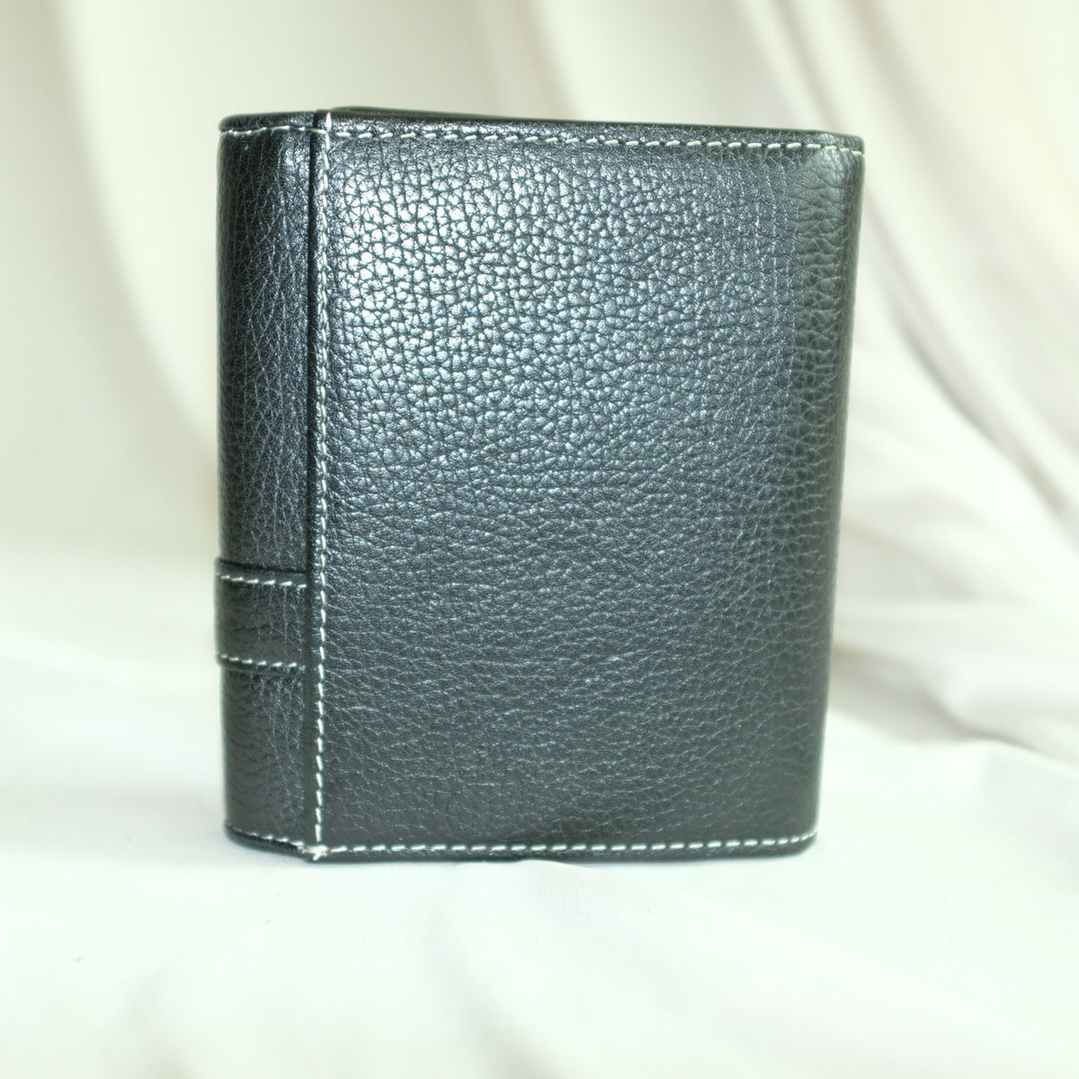 Christian Dior Leather Trifold Wallet - Black, Gold Hardware