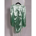 For Love & Lemons Lennox Dress - Metallic Mint, Size XS