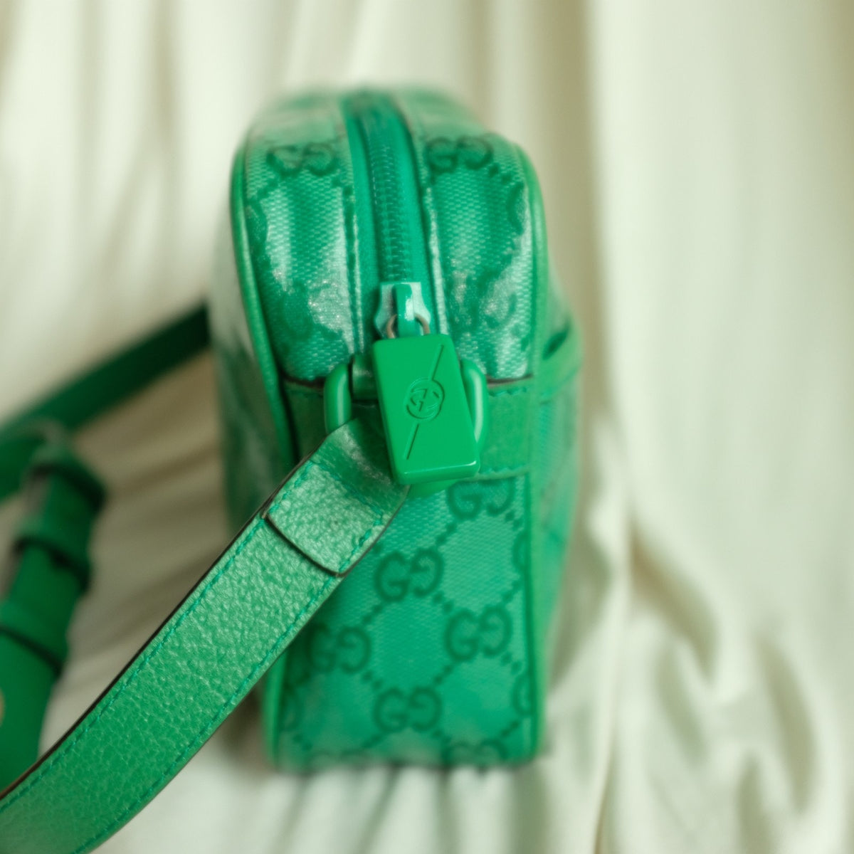 Gucci GG Crystal Mini Crossbody - Green Canvas