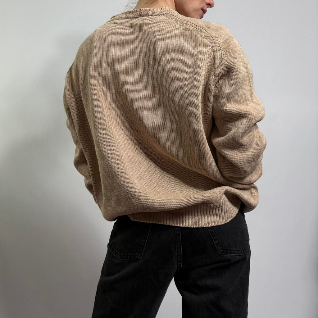 Pringle of Scotland Cotton Jumper - Tan, Size Medium