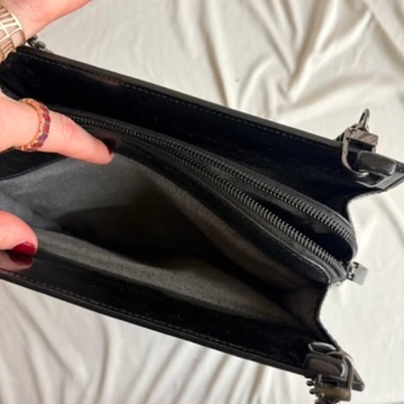 Vintage Gucci Tom Ford Era Black Patent Leather Chain Tote