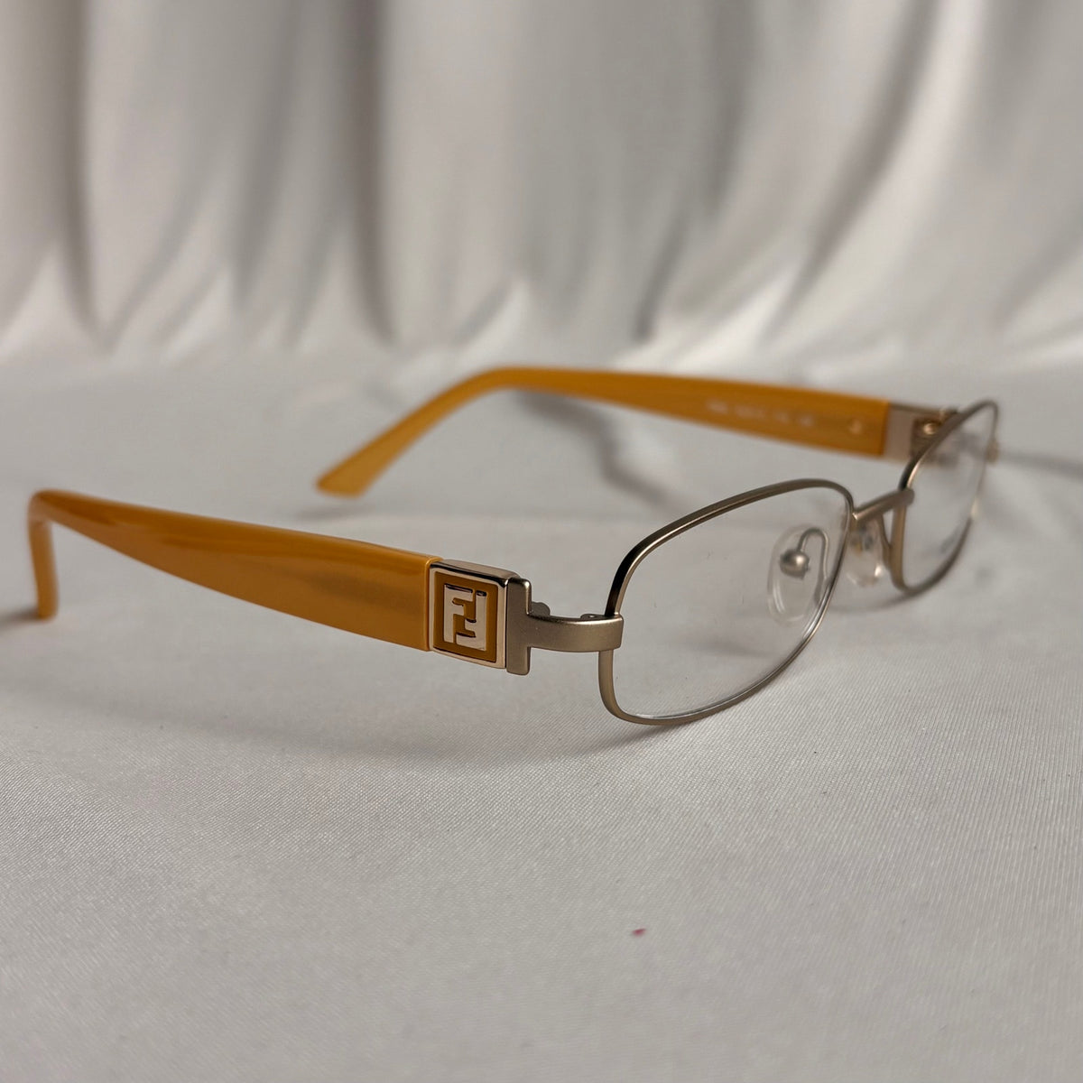 Authentic Fendi 905 715 Yellow Eyeglasses - 52-19-130