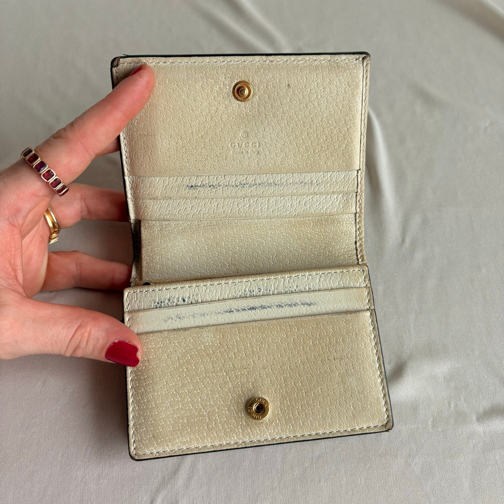 Gucci GG Marmont Berry Print Wallet - Cream, Gold Hardware- 2020