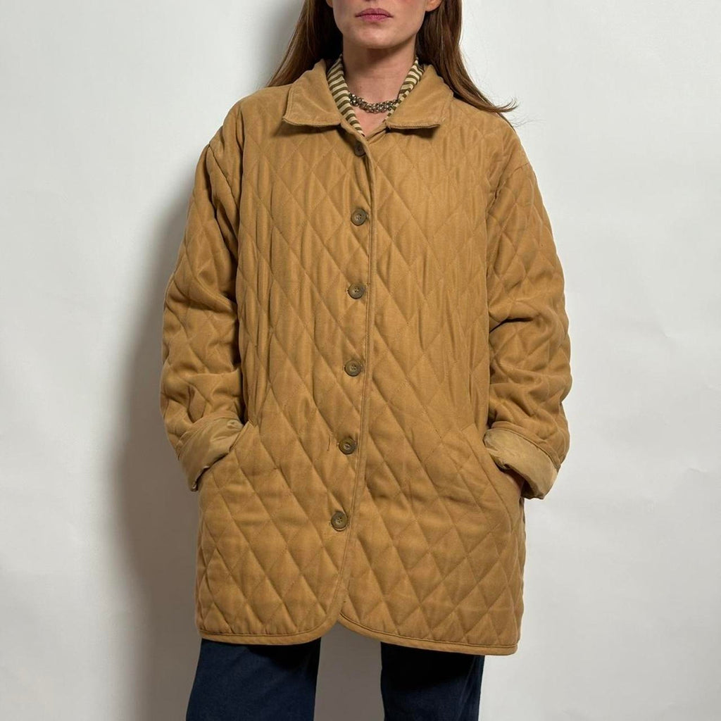 Vintage Quilted Chore Coat - Large/XL