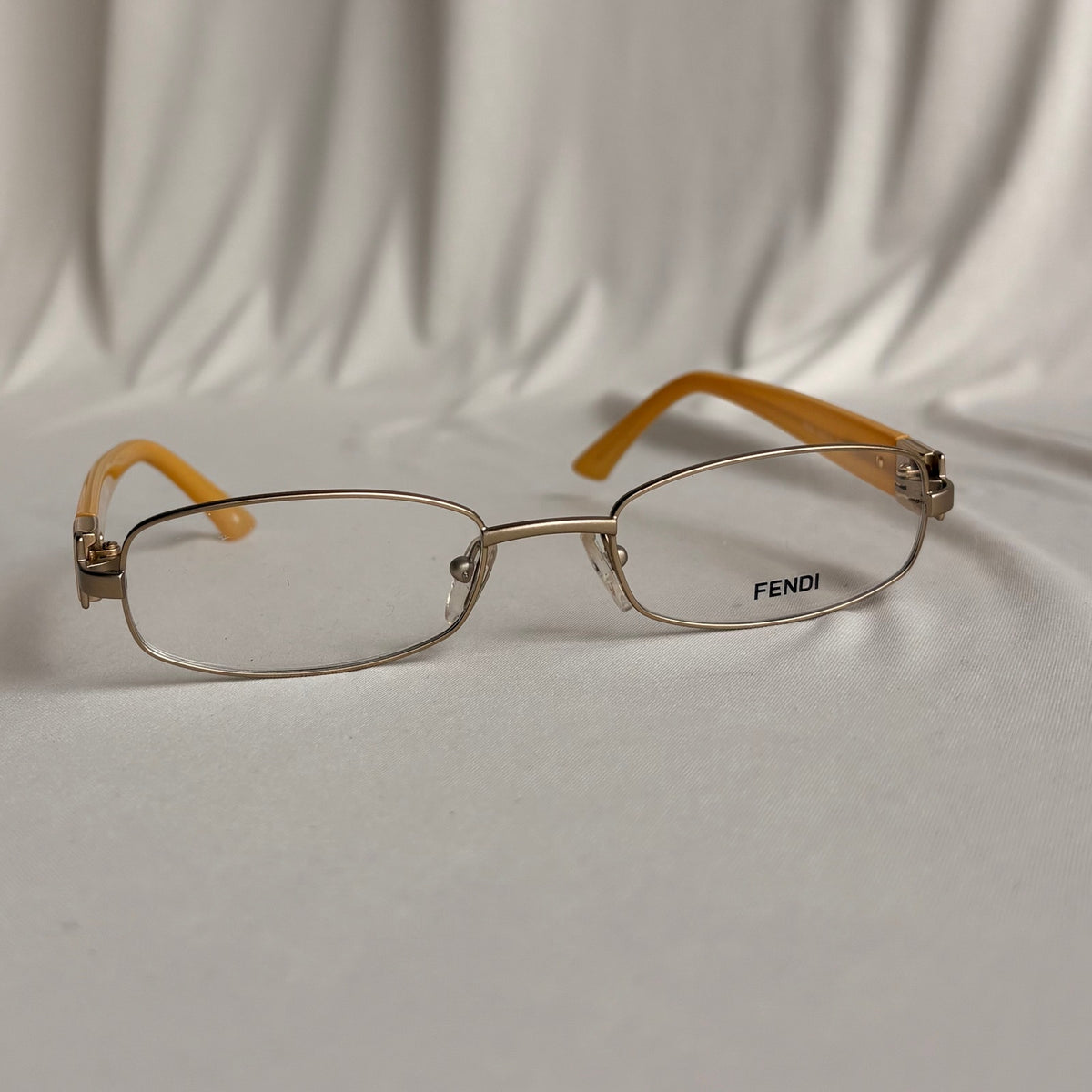 Authentic Fendi 905 715 Yellow Eyeglasses - 52-19-130
