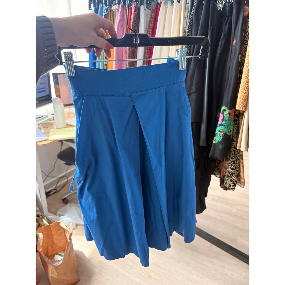 Blue vintage wrap skirts