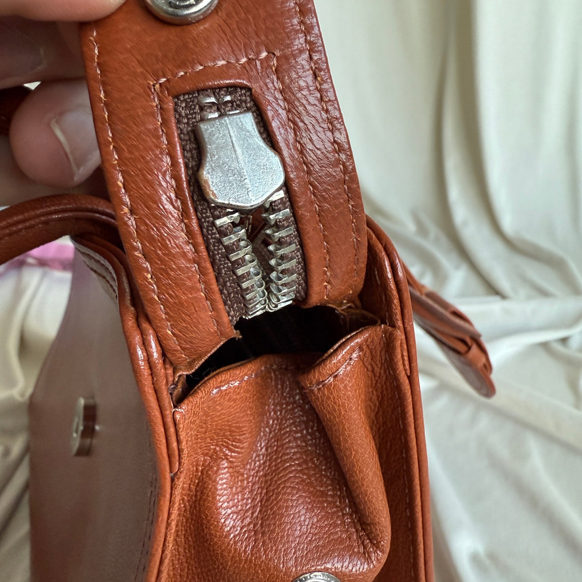 Vintage Jean Paul Gaultier Maroon Leather Top Handle Bag - Mid to Late 90s
