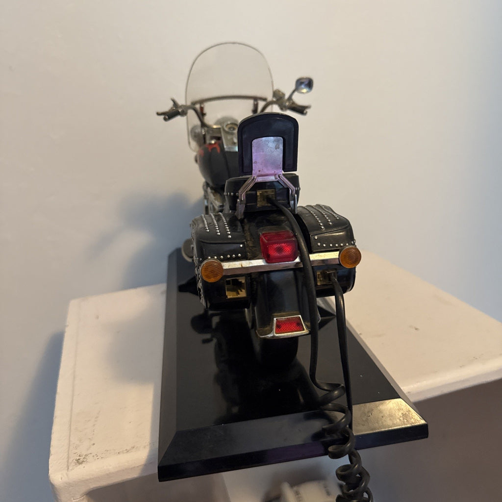 VTG Harley-Davidson Telemania Heritage Softail Landline Telephone Phone Flames.
