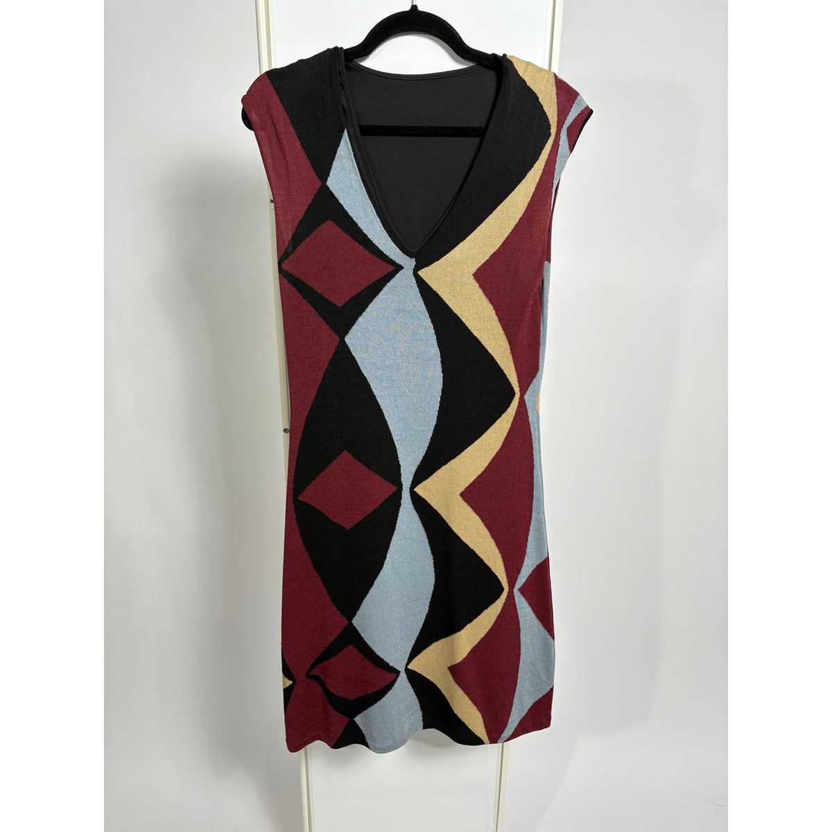 Geometric Print Bodycon Dress - Missoni Vibes