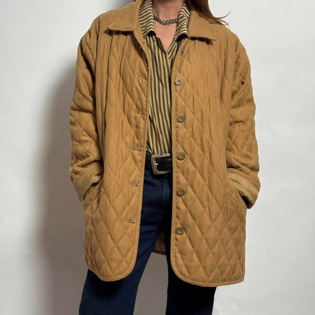 Vintage Quilted Chore Coat - Large/XL