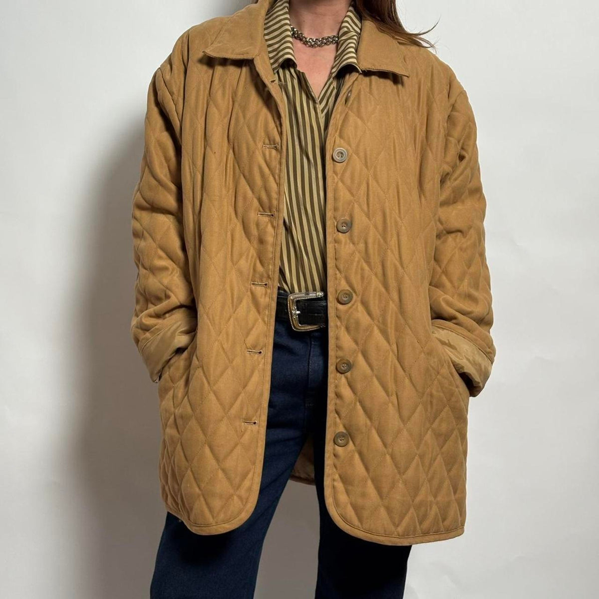 Vintage Quilted Chore Coat - Large/XL
