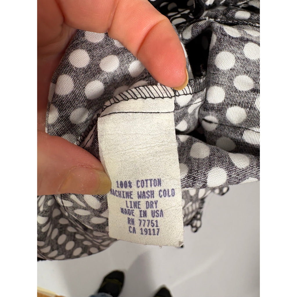 Betsey Johnson Black & White Polka Dot Dress - Small