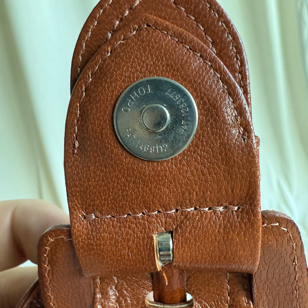 Vintage Jean Paul Gaultier Maroon Leather Top Handle Bag - Mid to Late 90s
